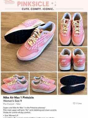 Nike Pink Pinksicle Women's Air Max 1 Sneakers